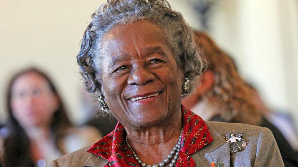 Thelma Gibson at  the Women's Chamber of Commerce of Miami-Dade at the Biltmore Hotel on January 23, 2014.