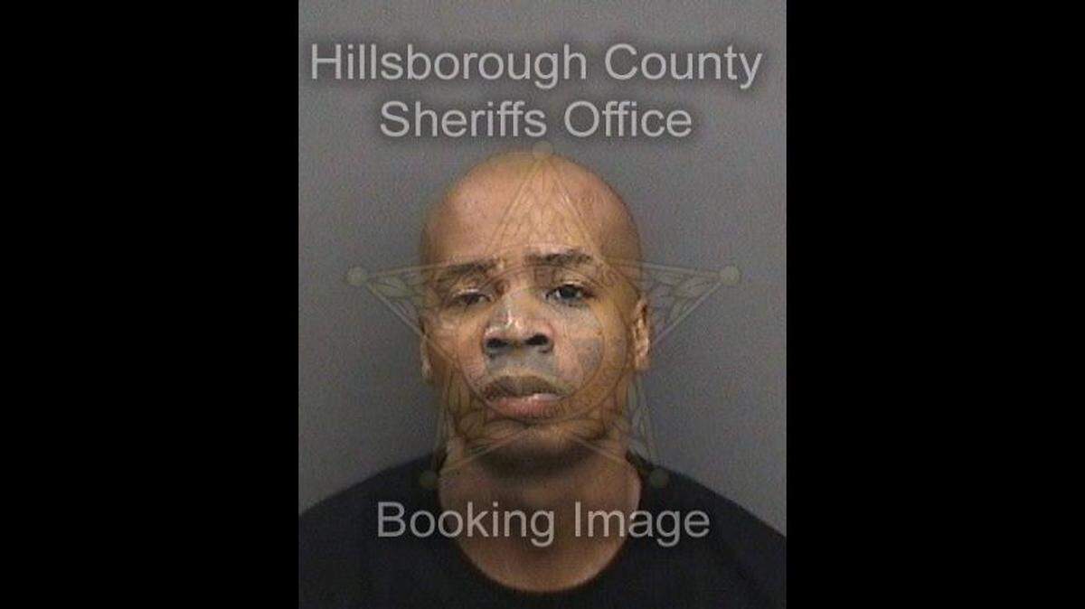 Algernod Washington aka Plies in his Hillsborough County mugshot
