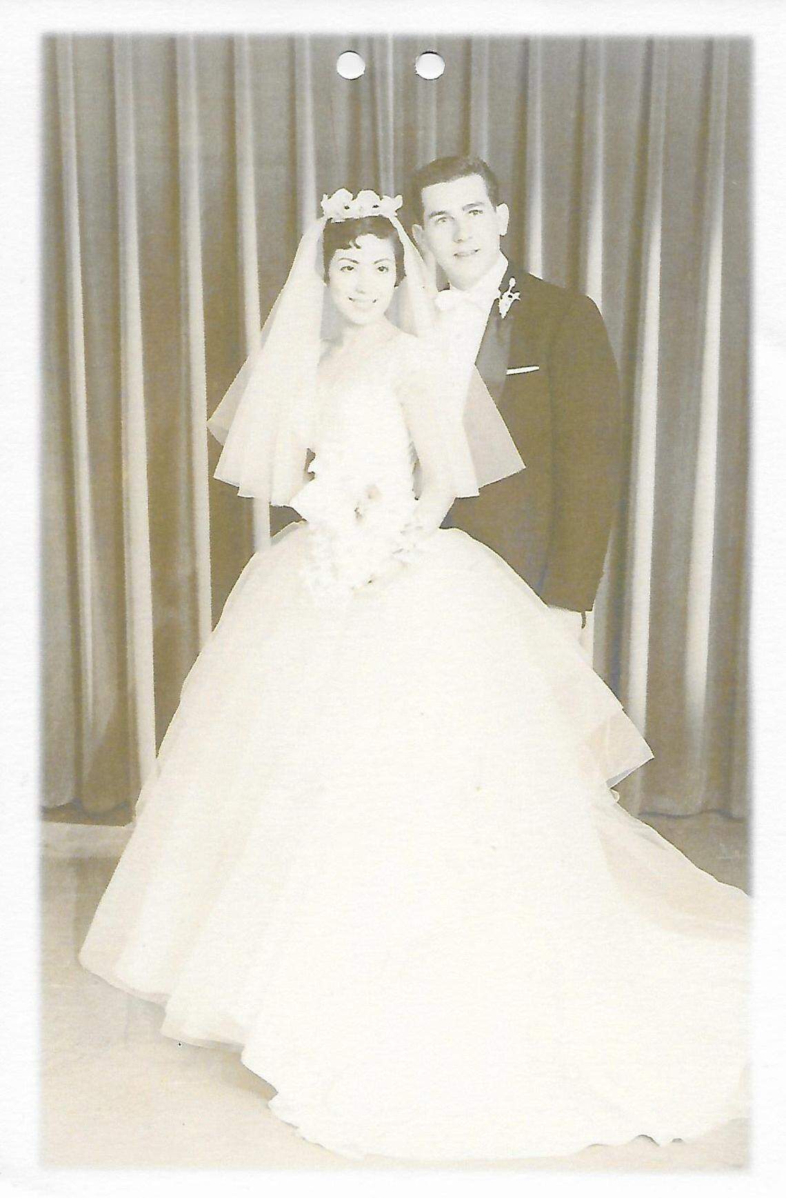 Melvin and Emma Chaves’ wedding photo, April 23, 1955, Brooklyn, N.Y.
