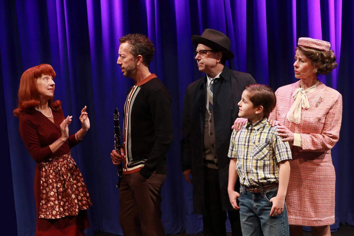 From left, Jeni Hacker, Brian Golub, Peter Tedeschi, Franco Kiglies and Patti Gardner play members of the Gellman family in the Actors’ Playhouse production of “Caroline, or Change.”