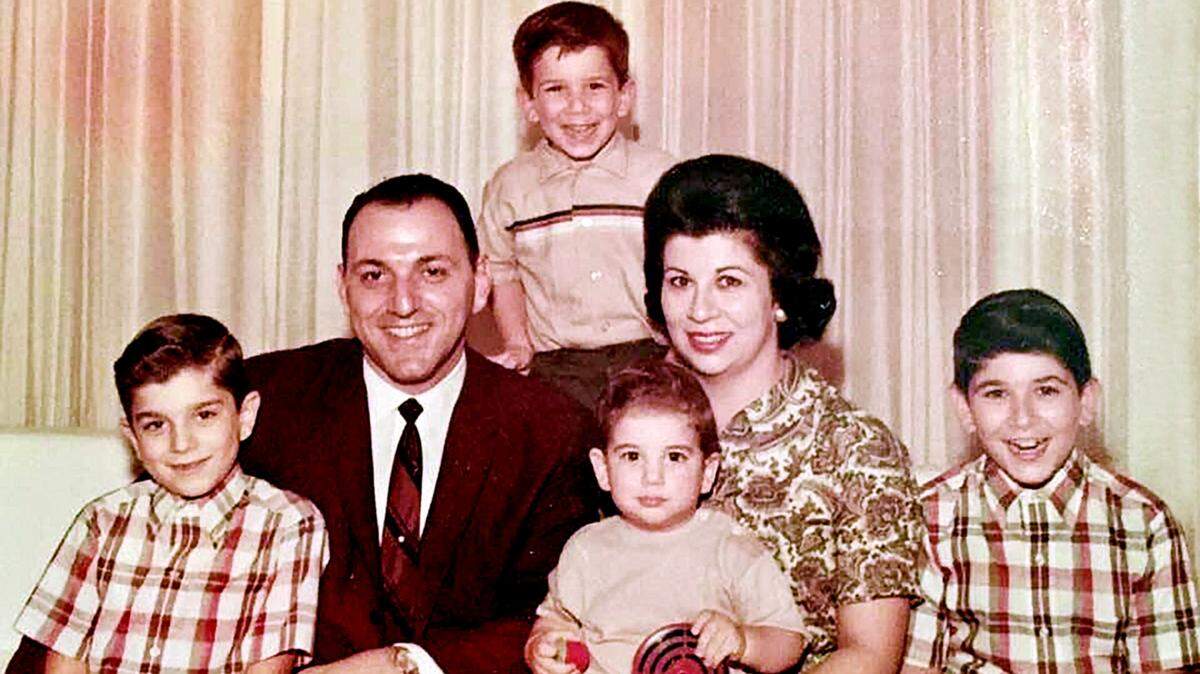 Family photo: George and Charme Elias with their children David, at top and from left Chris, Stuart (on mom’s lap) and Mark.