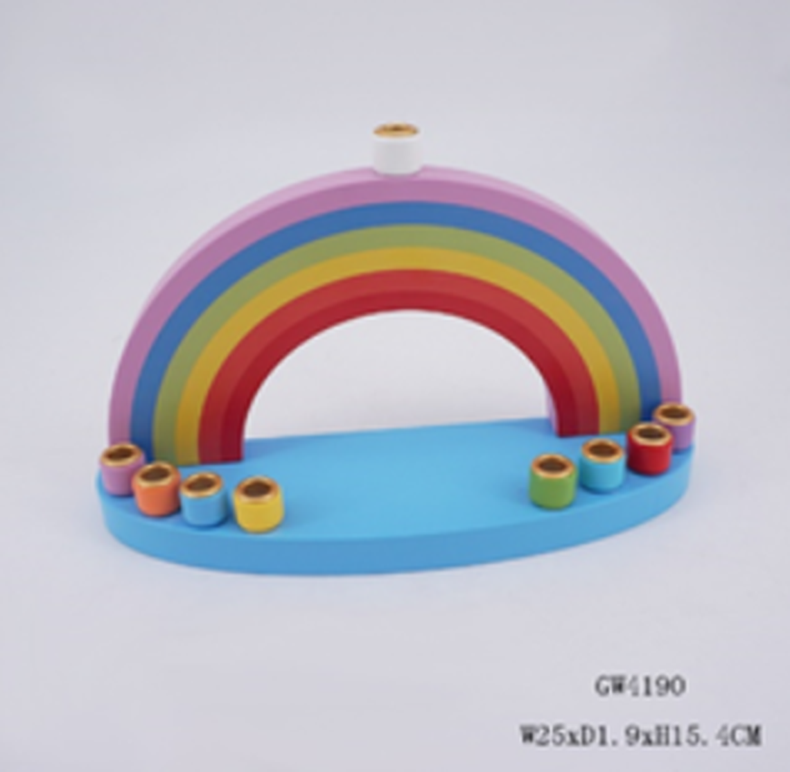 TJX Rainbow Platform Menorah