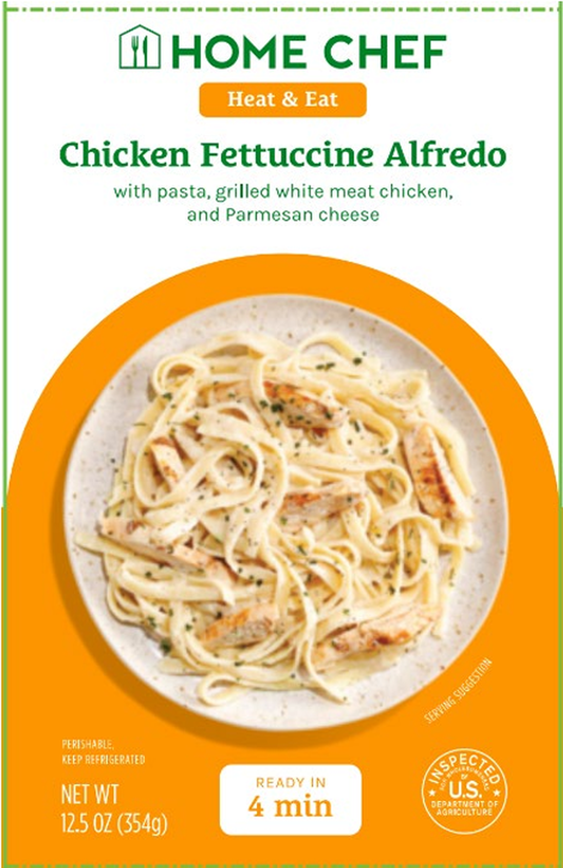 Home Chef Heat & Eat Chicken Fettuccine Alfredo