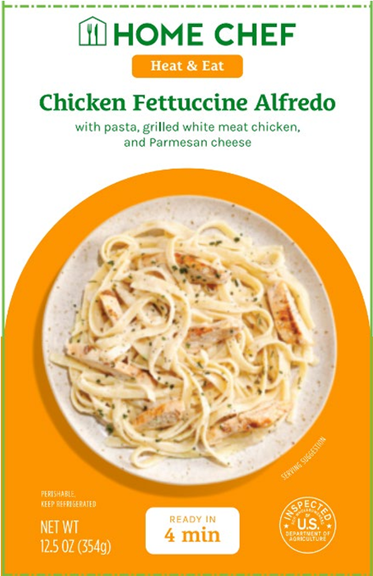 Home Chef Heat & Eat Chicken Fettuccine Alfredo