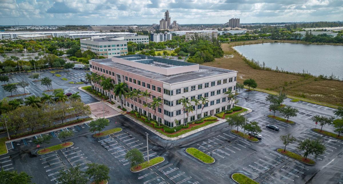 View of the Flagler Station commercial complex located at 10451 NW 117th Ave., outside Medley, where Miami-Dade County’s Solid Waste department considered renting space before agreeing to move into a West Dade Government Center that Mayor Daniella Levine Cava wants to open at 9250 W. Flagler St., on Saturday, May 4, 2024.