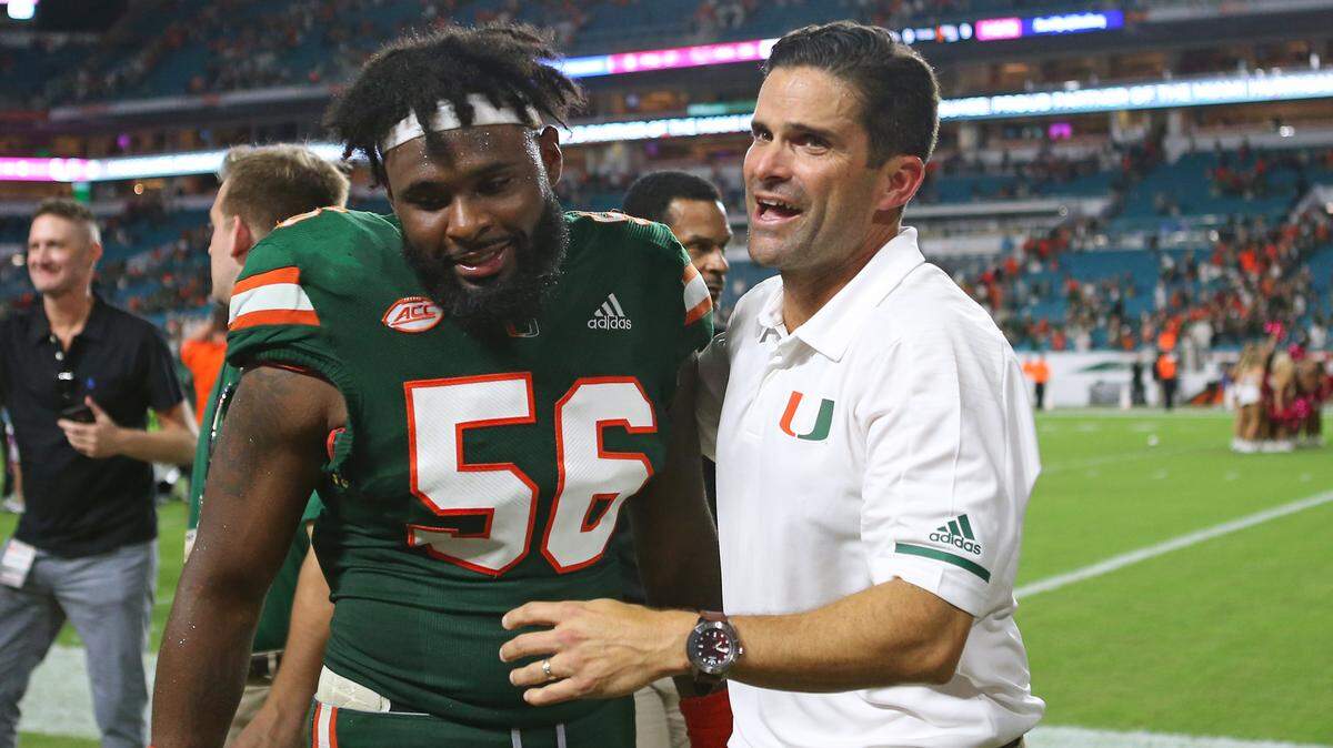 Miami Hurricanes defensive coordinator Manny Diaz Jr. said Wednesday he wants to start substituting more players on the front line, especially facing hurry-up offenses. The Canes face Duke on Saturday at Hard Rock Stadium.