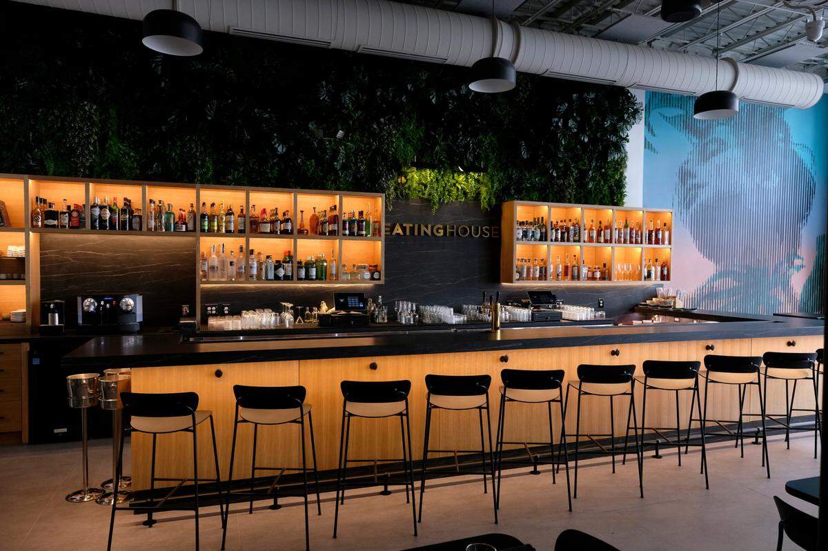 The bar at the new Eating House restaurant on Giralda Avenue in Coral Gables.