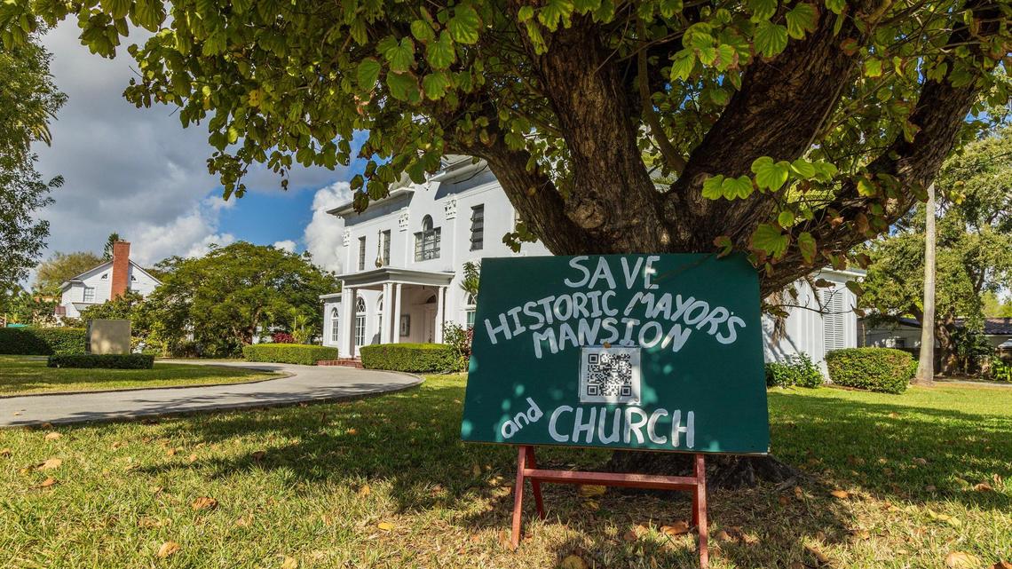 A sign asking to save the Sts. Peter and Paul Russian Orthodox Church in Little Havana, one of Miami’s oldest Eastern Orthodox parishes, which is also the former home of the first mayor of Miami. The parish is in a legal dispute with the Orthodox Church in America over ownership of the property.