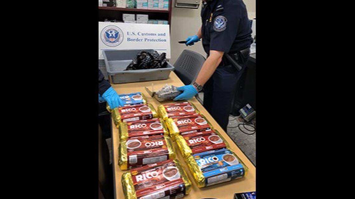 Customs officers at a Virginia airport discovered $900,000 worth of drugs hidden inside hot chocolate mixes coming from Guatemala, authorities said.