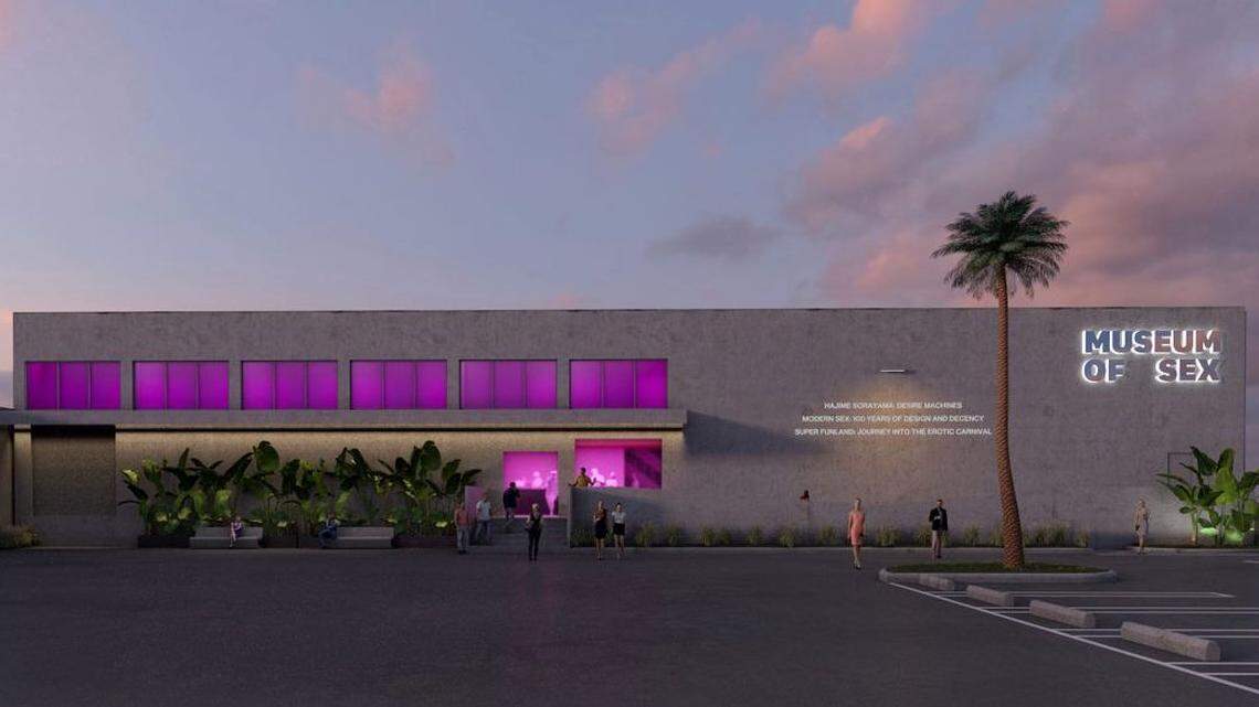 A rendering shows the plans for the 32,000-square-foot Museum of Sex to open in Allapattah in 2023.