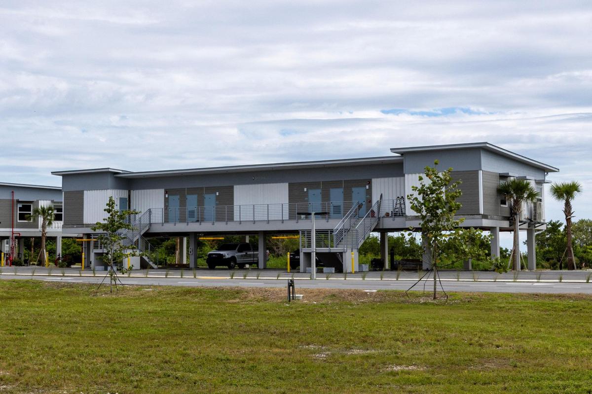 An exterior view of the Flamingo Lodge inside Everglades National Park in Homestead, Florida, on Friday, October 20, 2023.