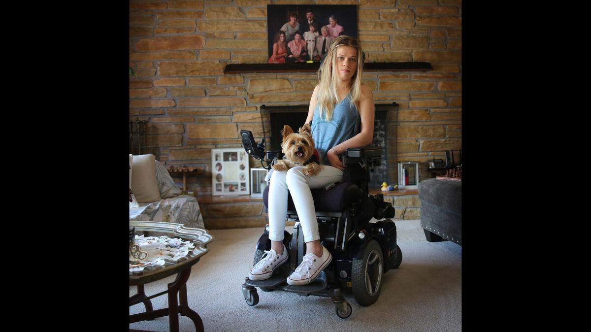 Delaina Parrish is today able to communicate because of a machine that translates her eye movements into words. The machine came from the manufacturer, not from Florida’s Birth-related Neurological Injury Compensation Association, or NICA. She recently graduated from the University of Florida.