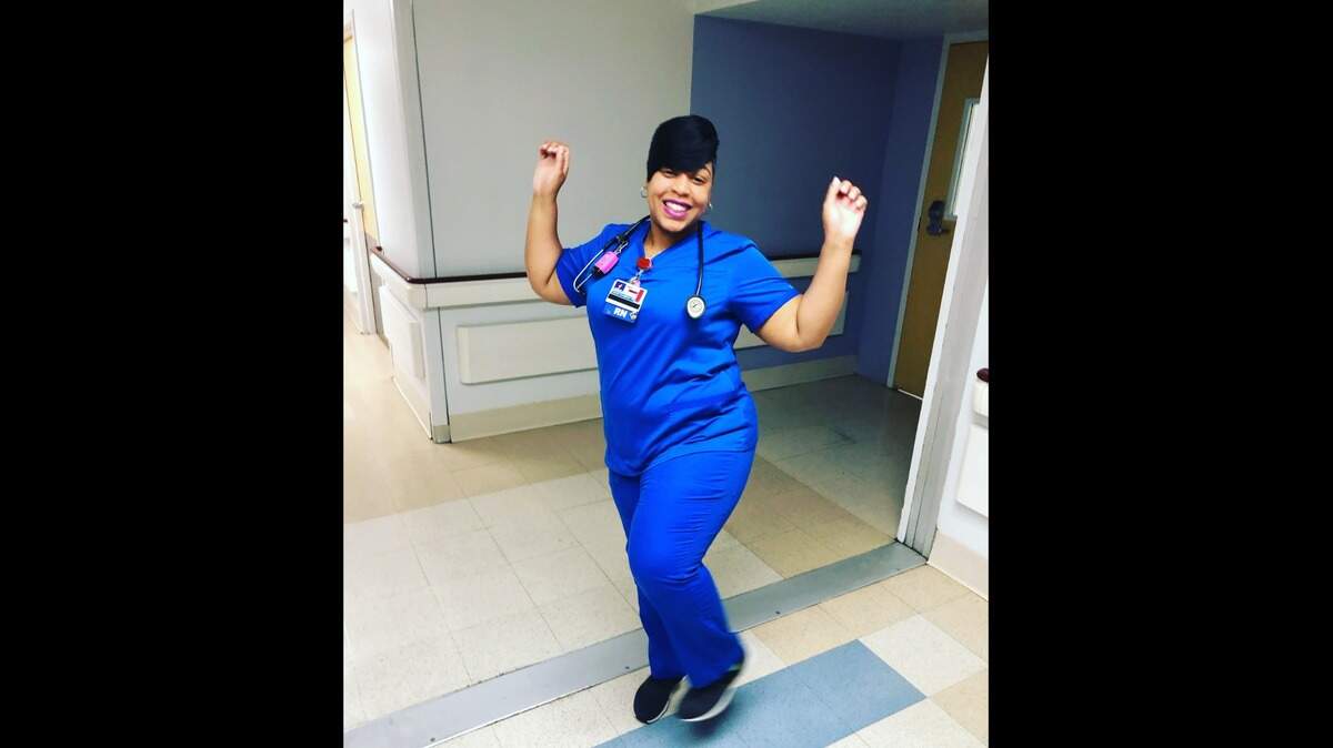 Yolanda Youngblood, a nurse at Jackson Health System, volunteered to help patients get tested at Jackson’s outdoor tent last year.
