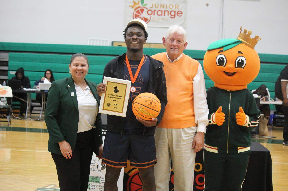 Christian Reid of Mater Lakes won MVP honors at the Junior Orange Bowl Basketball Classic after scoring a combined 52 points in three wins for the Bears.