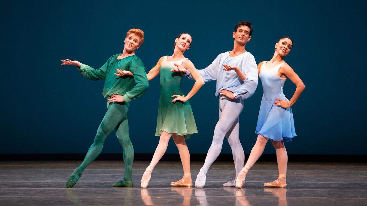 Miami City Ballet dancers in Brahms/Handel, with choreography by Jerome Robbins and Twyla Tharp.