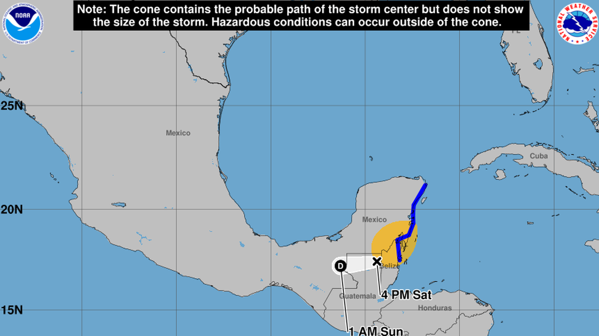 Tropical Storm Nadine made landfall in Belize Saturday morning and is set to dissipate Sunday.