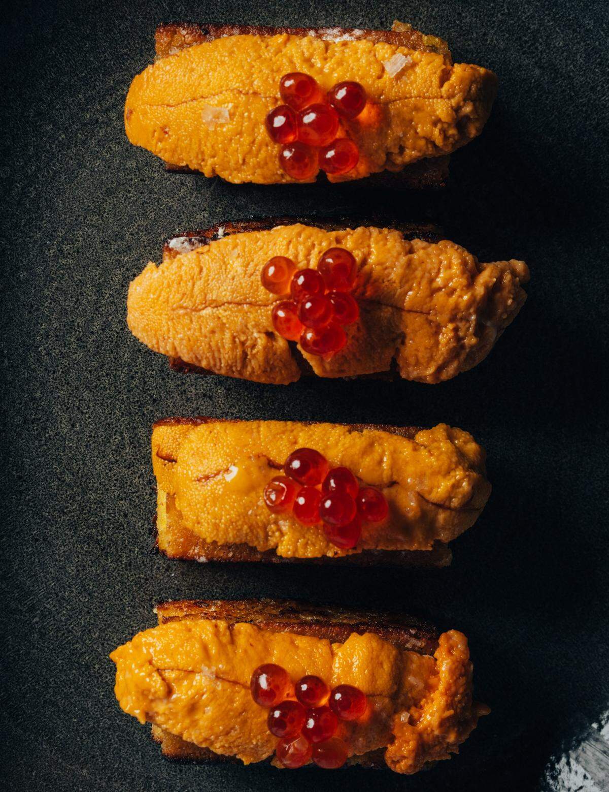 Uni cornbread is one of the unusual dishes at Shiso, a new Asian smokehouse in Wynwood.