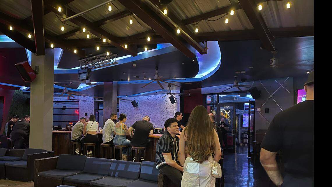 Martini Bar Doral reopened more than a week after a mass shooting that left two dead. Patrons returned to have fun and honor a slain security guard.