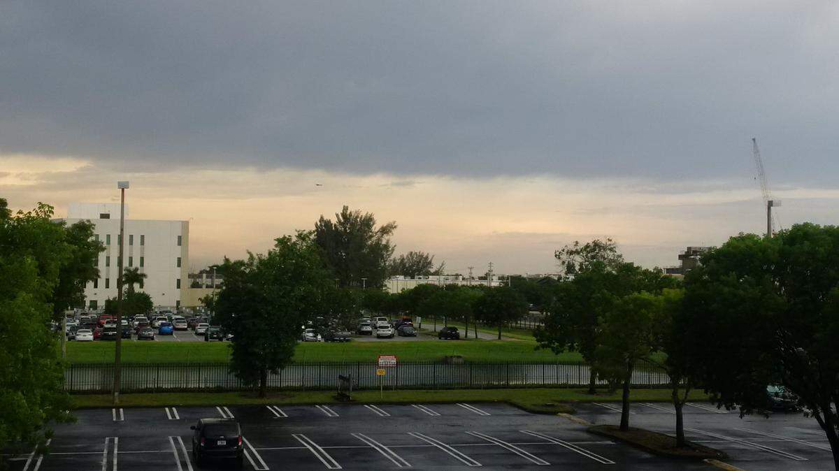 Between the storms Monday in Doral