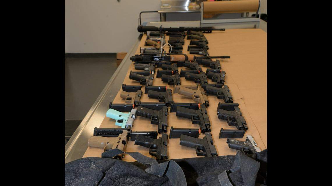 A 16-year-old slithered through the security bars of a Florida gun store and made off with 37 guns, the Flagler County Sheriff’s Office says.