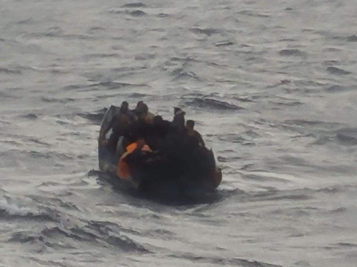 Crew aboard the Carnival Mardi Gras rescued 16 people off the coast of Cuba.
