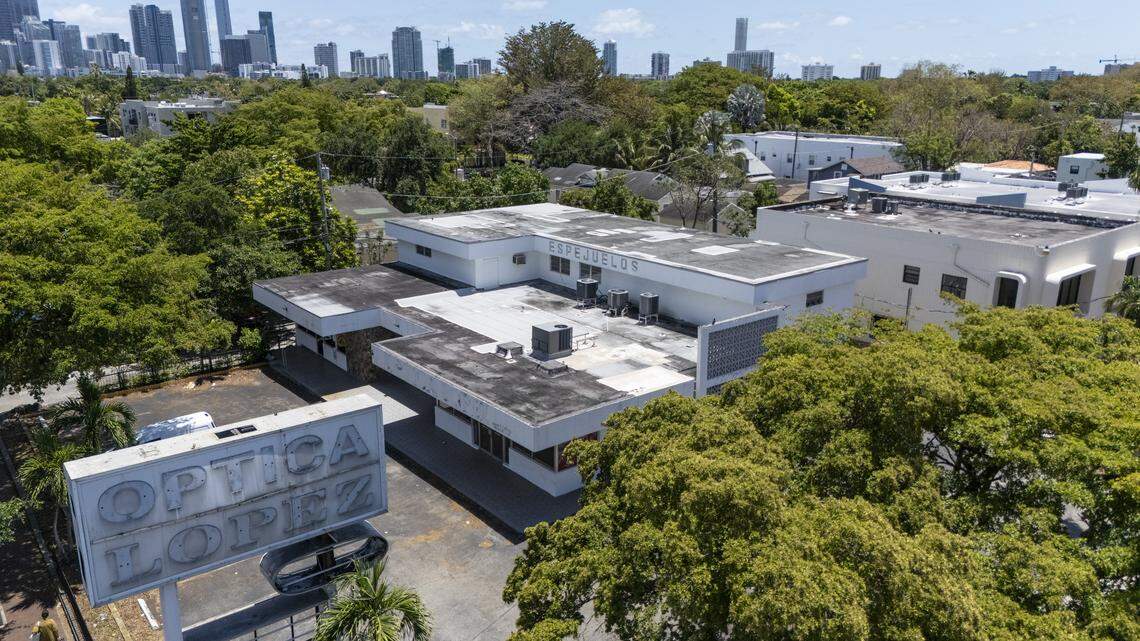 The City of Miami is providing developers properties including the Optica Lopez property, at 1340 SW 8th Street, for construction of affordable housing in Little Havana. Optica Lopez is moving elsewhere in Miami, Florida, on Saturday, April 25, 2026.