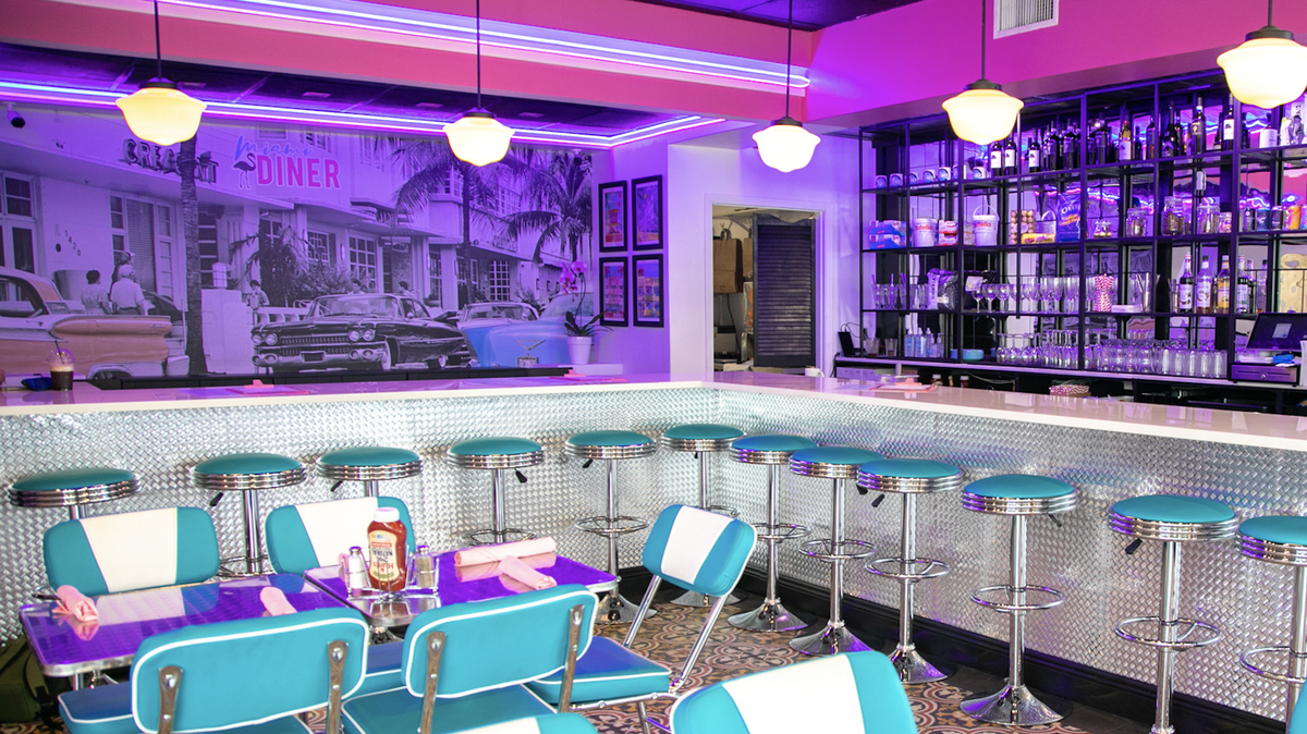 The Miami Diner South Beach is now open to fill all your milkshake needs.