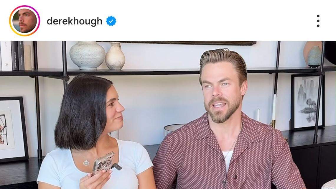 Hayley Erbert Hough quizzes her husband, Derek Hough, on pregnancy and labor. derek hough and wife hayley erbert hough