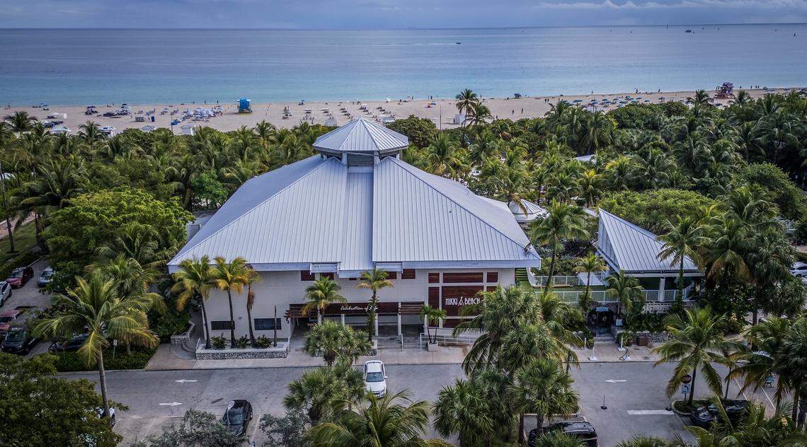 Aerial view of Nikki Beach, the day club that has been a staple of South Beach for decades, is likely entering its final months as its lease with the City of Miami Beach is ending soon, on Wednesday, January 07, 2026. 