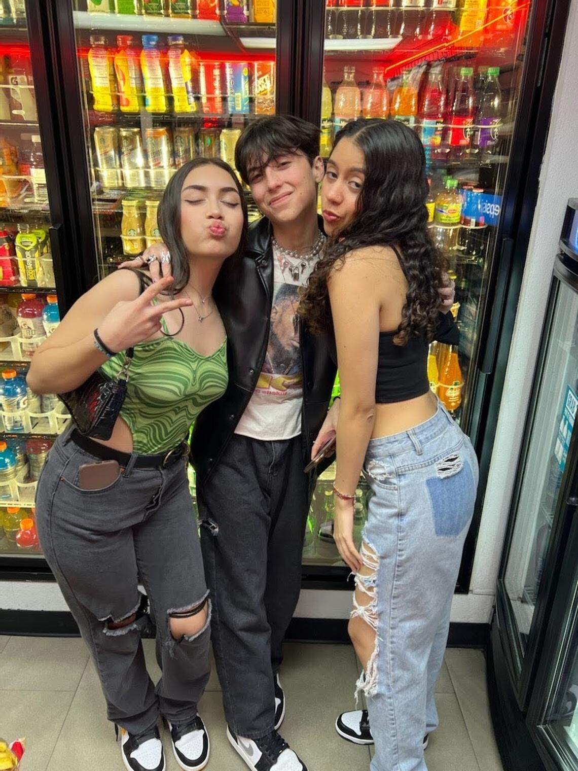 From left: Arantza Gamarra, Giancarlo Arias and Valeria Cáceres.