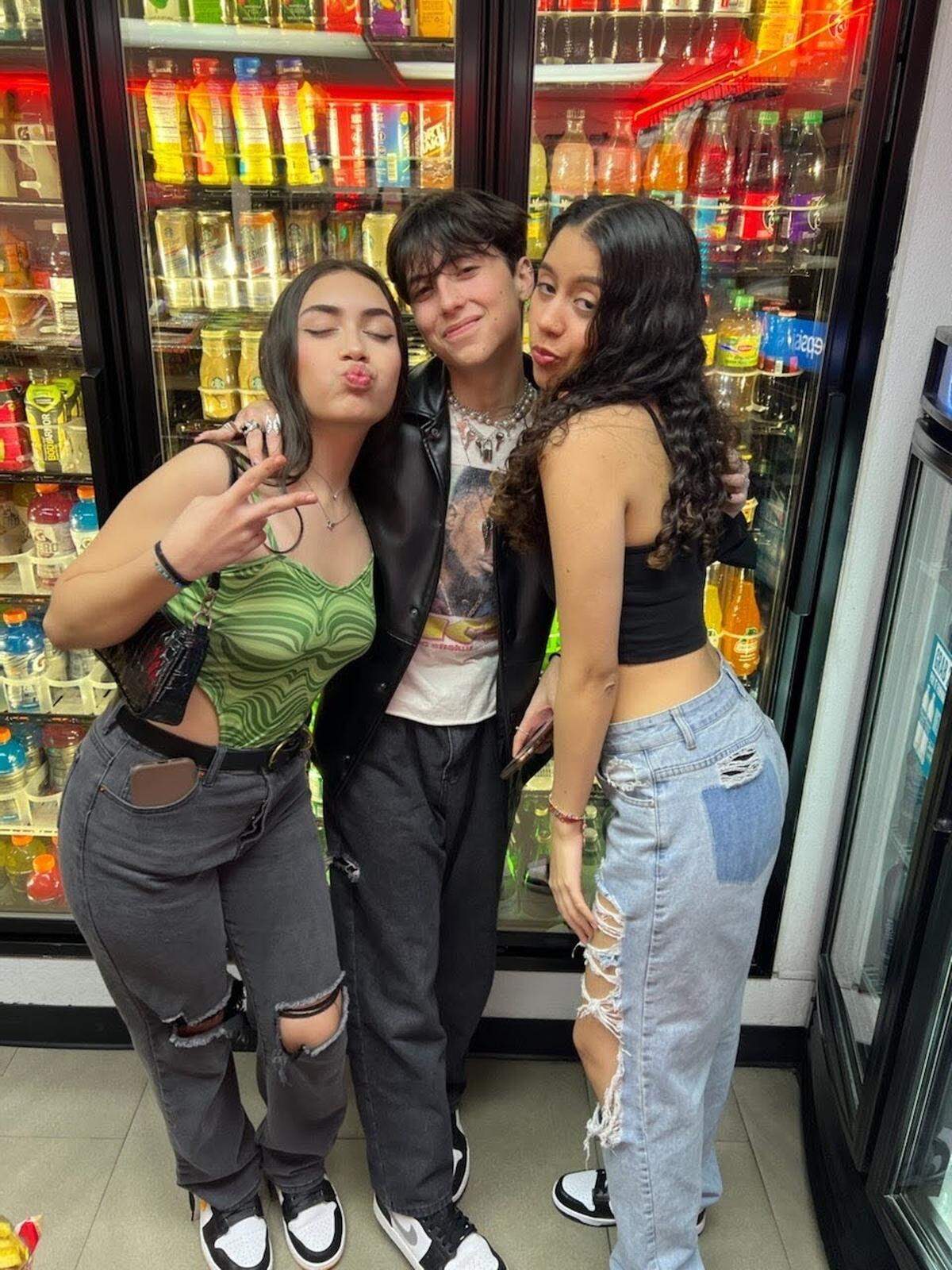 From left: Arantza Gamarra, Giancarlo Arias and Valeria Cáceres.