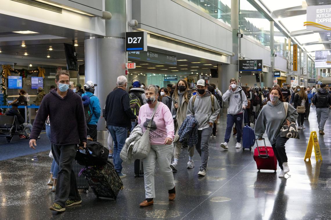 U.S. airlines are caught unprepared by the number of passengers showing up expecting to use plane tickets sold to them by U.S. airlines.