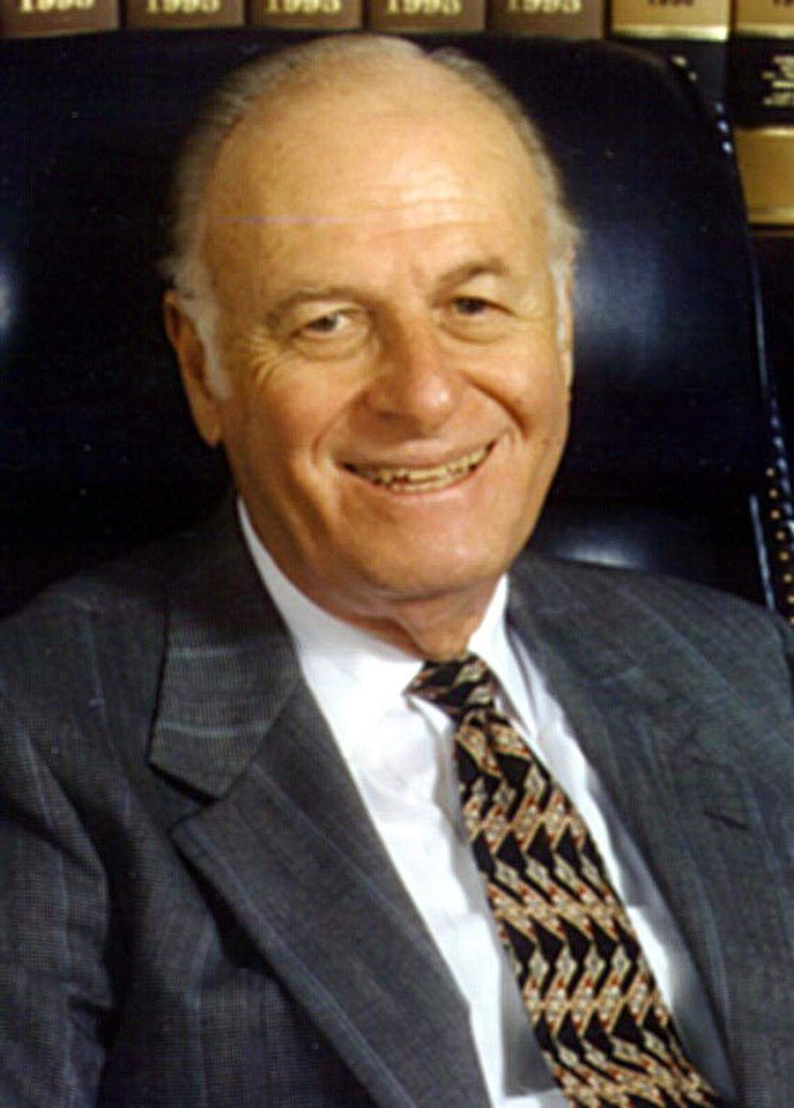 File photo of Stanley Tate, a Miami real estate developer who funded Florida Prepaid College Plan, built homes from Miami Beach to Texas, and directed the Resolution Trust to help America through the Savings & Loan financial crisis of the late-1980s and early-1990s.
