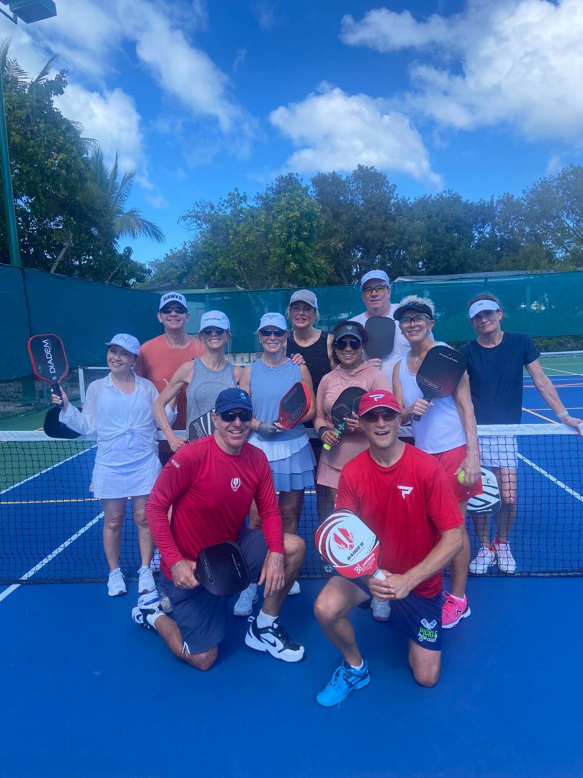 Steve Rose, a Boca Raton resident who has been playing pickleball for 10 years, on a trip to play the sport while in Turks and Caicos.