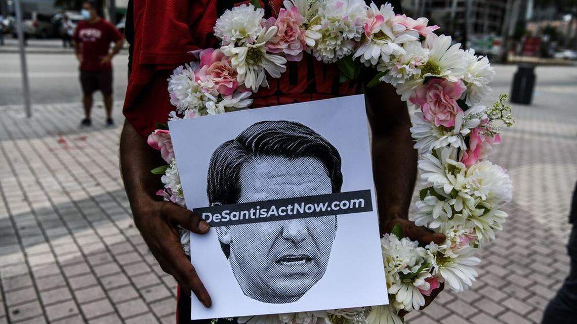 Florida’s Gov. DeSantis has gotten nationwide attention because of the explosion of coronavirus cases in the state.