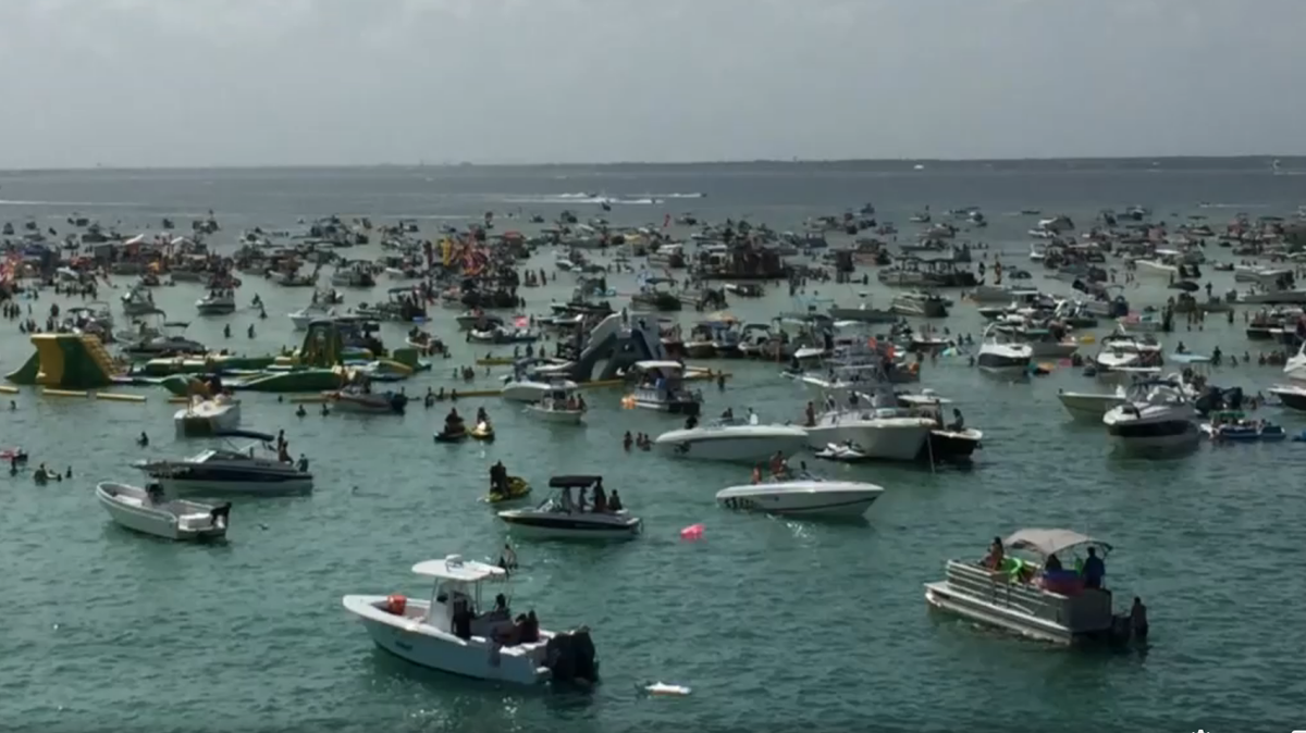 A Texas man died during a swimming accident off Florida’s Crab Island in Choctawhatchee Bay, the Okaloosa County Sheriff’s Office says.