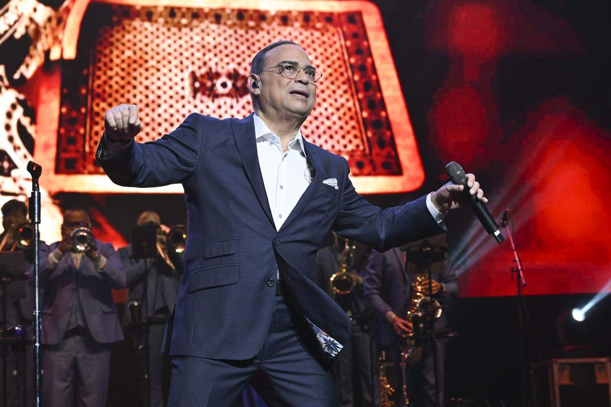 Gilberto Santa Rosa takes the stage as part of the iHeartRadio Fiesta Latina.                                 