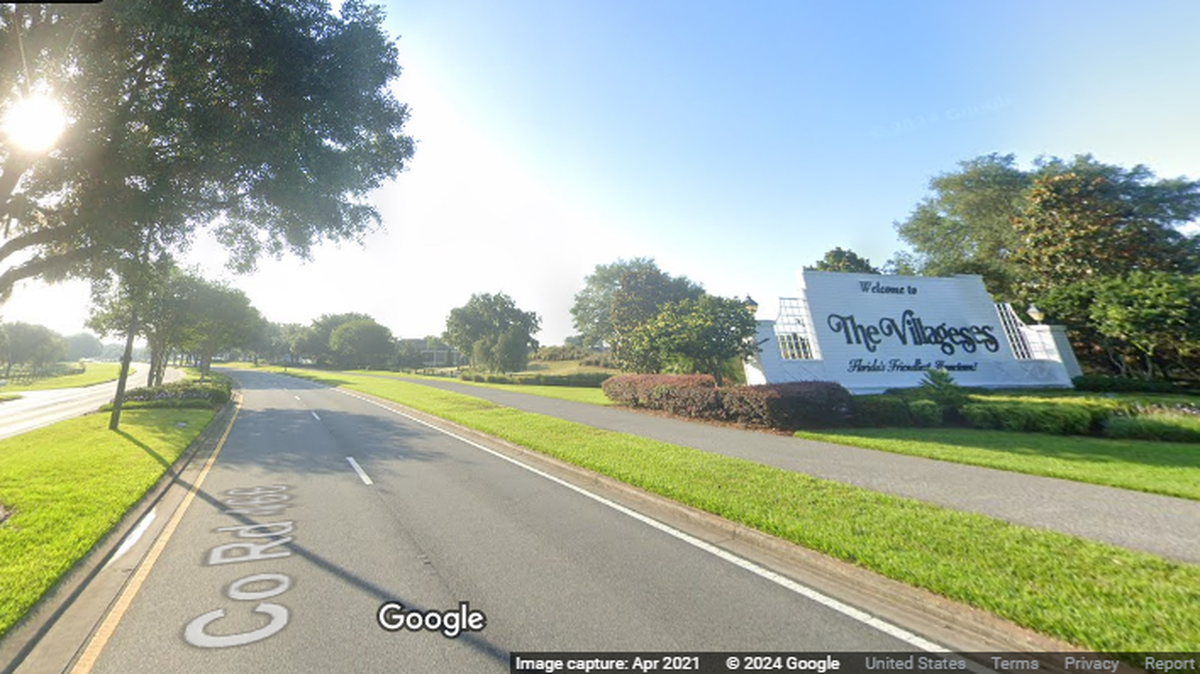 A Florida deputy saw the golf cart around 1 a.m. on Highway 466 near The Villages, Sumter County officials say.