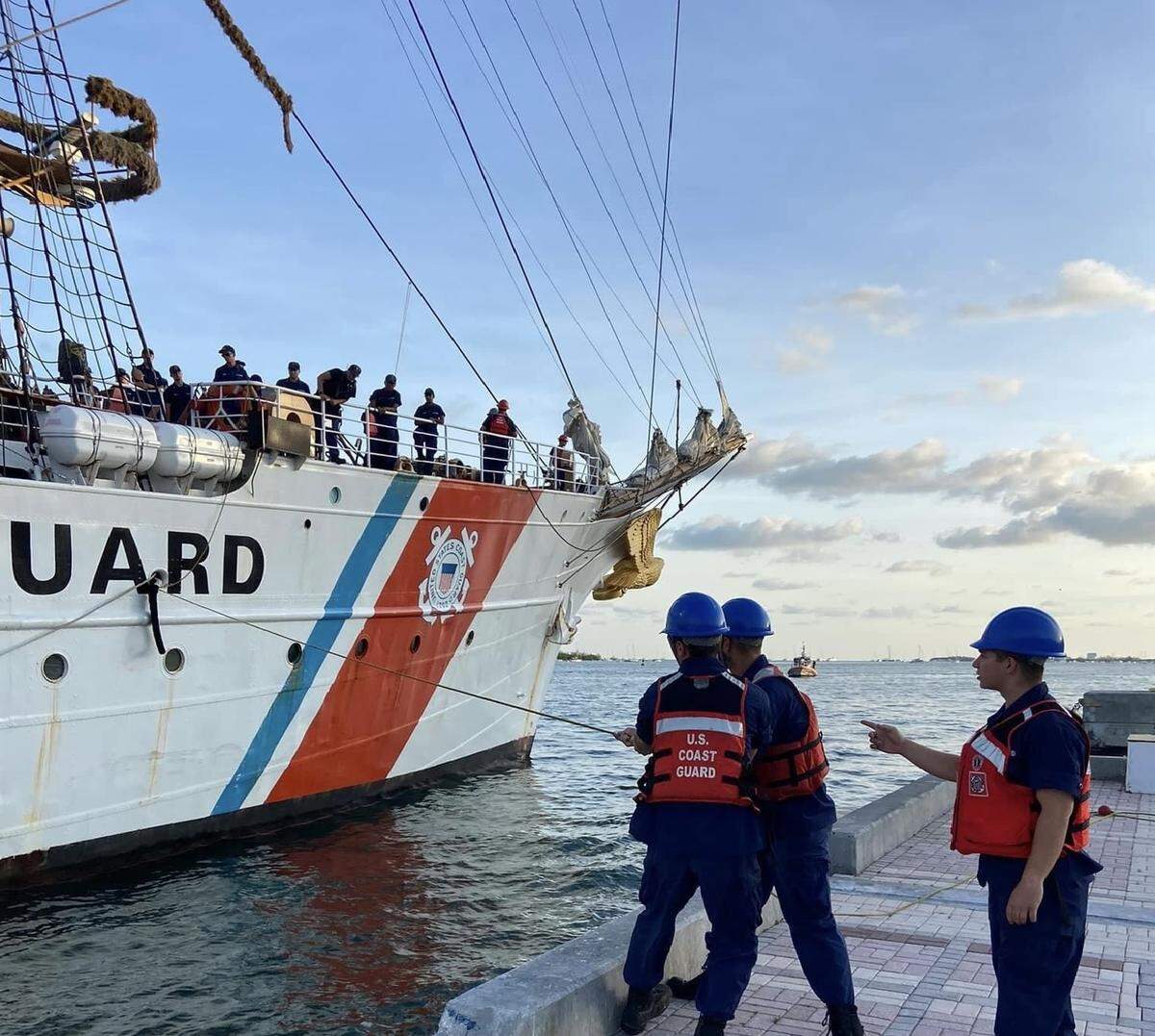 The public can tour the U.S. Coast Guard Cutter Eagle, known as “America’s Tall Ship,” on June 25 and 26, 2022, in Key West.