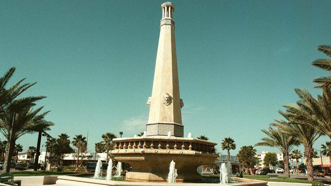 The Normandy Fountain in 1999.