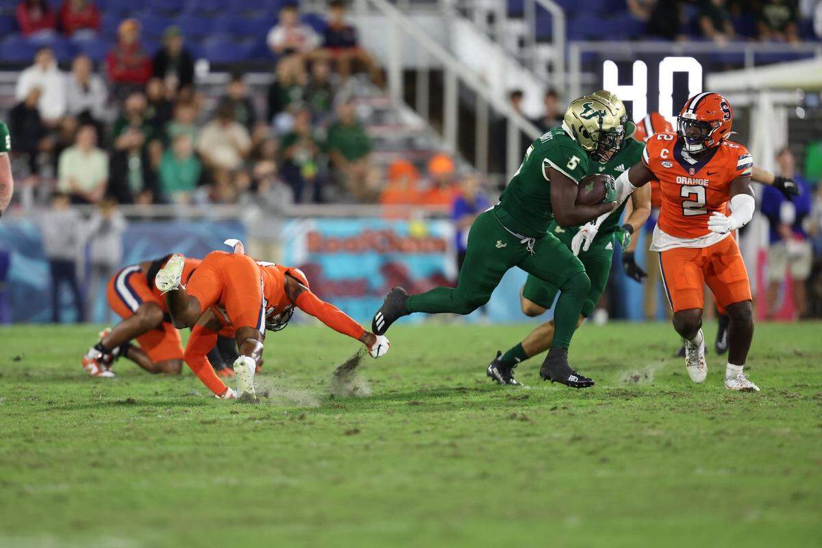 Former Miami Carol City High running back Nayquan Wright is one of the top backs for the USF Bulls, which host the Miami Hurricanes Saturday night in Tampa, Fla.