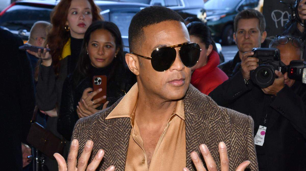 TV host Don Lemon attends the Michael Kors Collection FW23 Runway Show at Highline Stages, New York, NY, February 15, 2023. (Photo by Anthony Behar/Sipa USA)