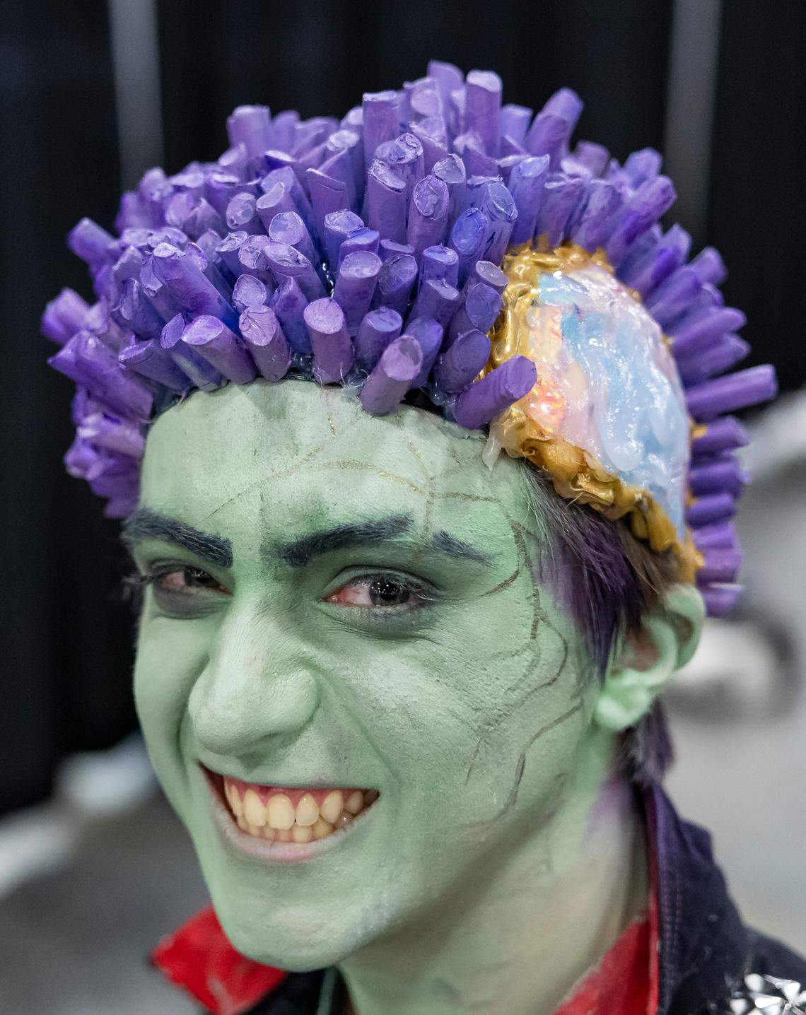 Liam Roberts, 22, cosplays as Ashton Greymoore from Critical Role during Florida Supercon 2024 at the Miami Beach Convention Center on Saturday, July 13, 2024, in Miami Beach, Fla.