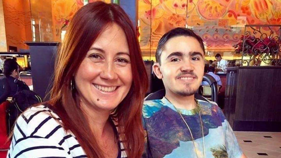 Mother and son Ana Ortiz and Luis Bermúdez. Both perished in the Surfside building collapse on Thursday, June 24, 2021.