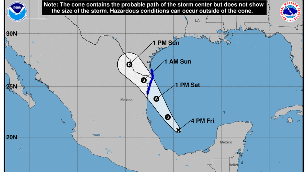 The National Hurricane Center is tracking Potential Tropical Cyclone Four, which is forecast to become a Tropical Storm Danielle Friday night or Saturday.