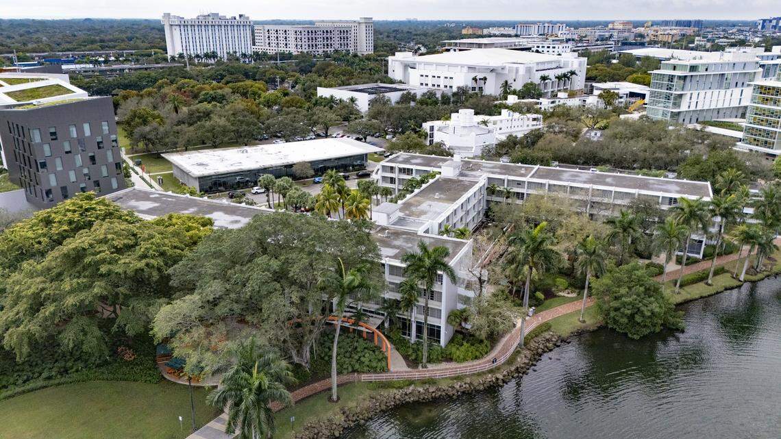 Eaton Residential College on the University of Miami campus on Wednesday, January 14, 2026 in Coral Gables, Florida. The city recently paved the way for UM to demolish the dorm, the oldest standing on campus, after preservationists, failed to get the city preservation board to declare it historic.