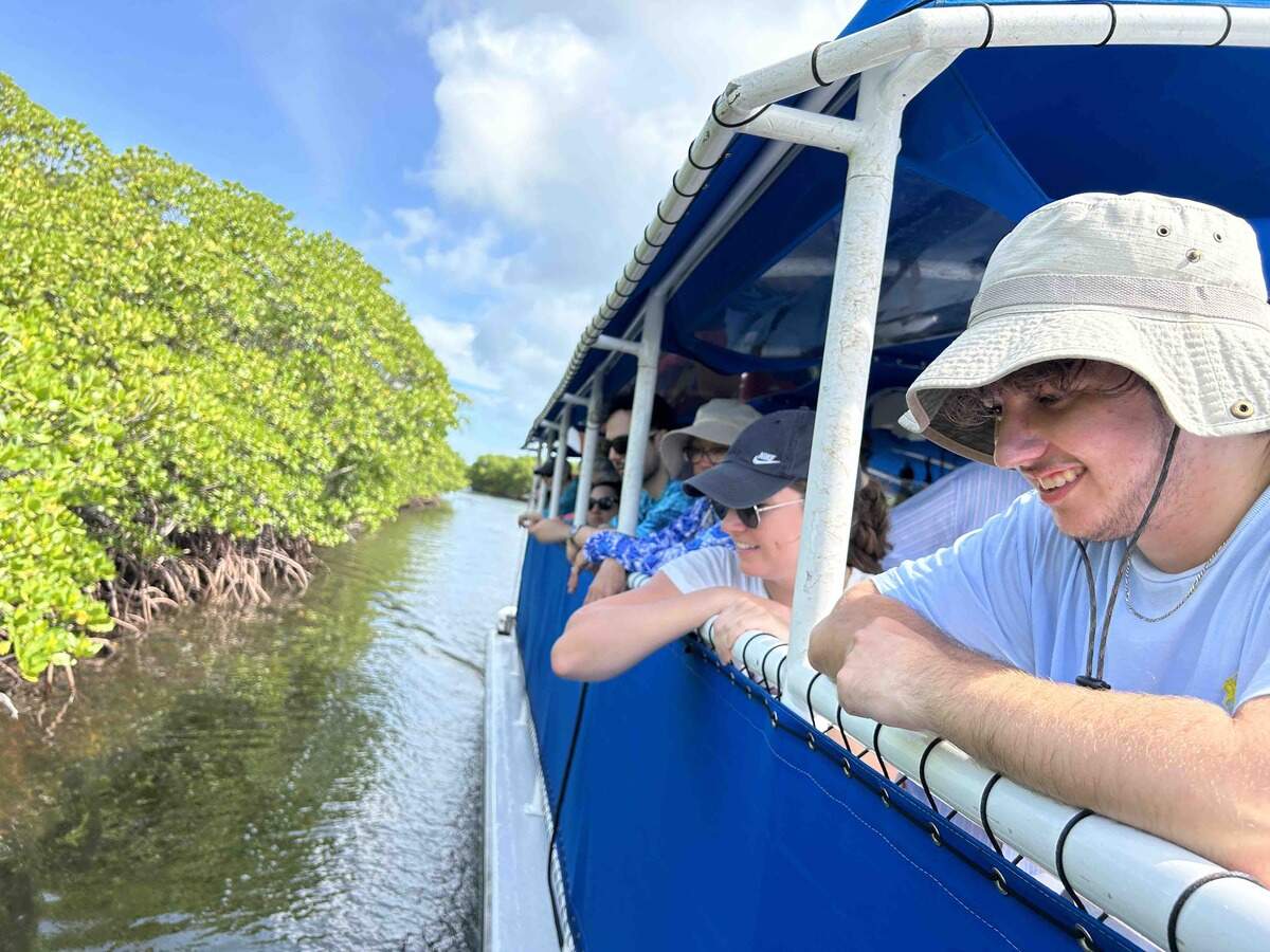 2024 Tropical Audubon Ambassadors enjoy a Biscayne Bay field trip.