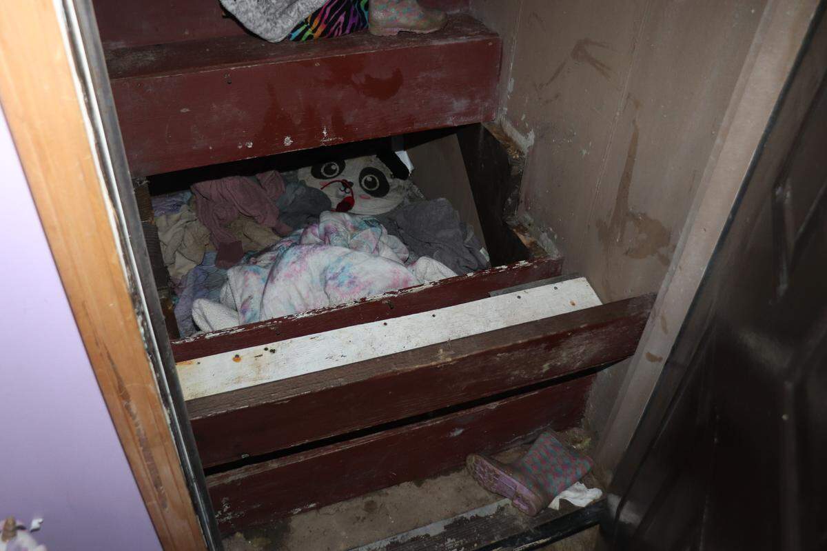 The room where Paislee Shultis was found, according to Saugerties police in New York.