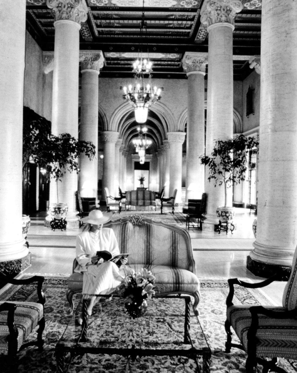 Biltmore lobby in 1987.