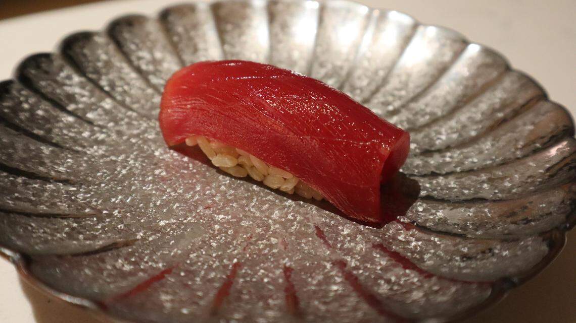 Omakase master Yasu Tanaka serves up the trendy sushi experience at his new spot at MIA Market